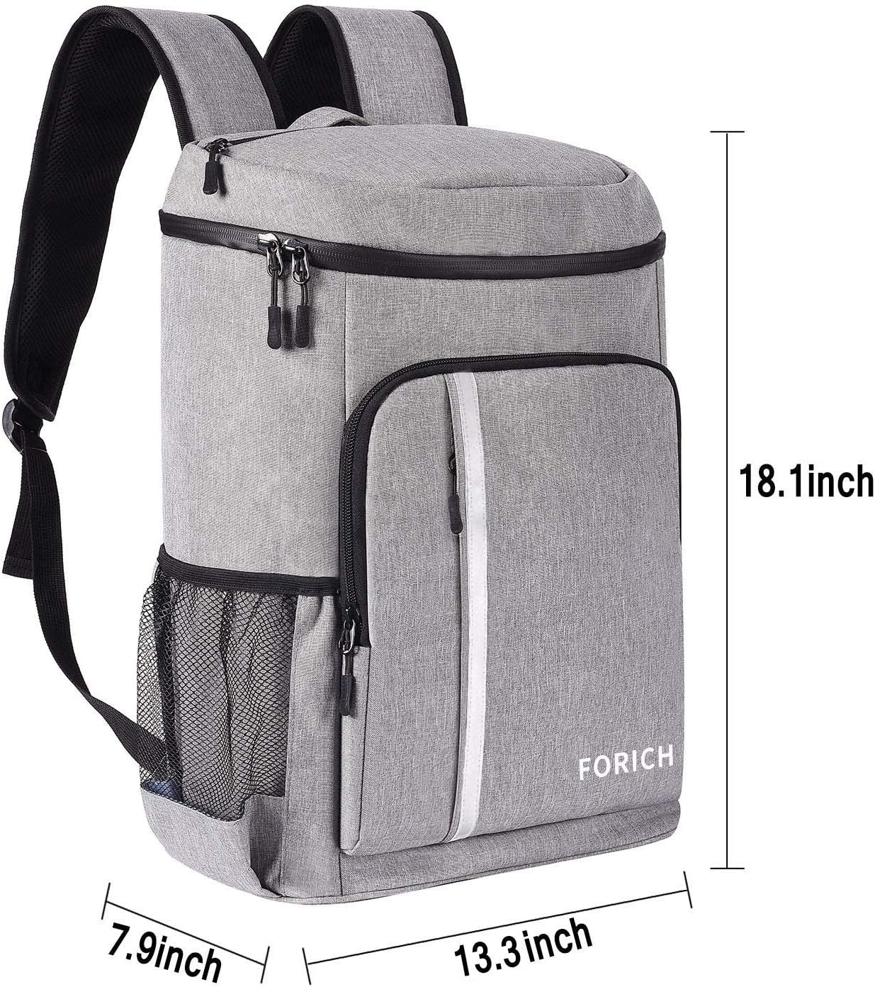 Leakproof Insulated Backpack Cooler - Lightweight Waterproof Bag for Beach, Picnics, Camping & Hiking - Holds 30 Cans